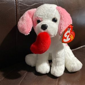 Ty Beanie Babies Baby Amore Love Heart Dog Rare Vintage Collectible Plush Cute